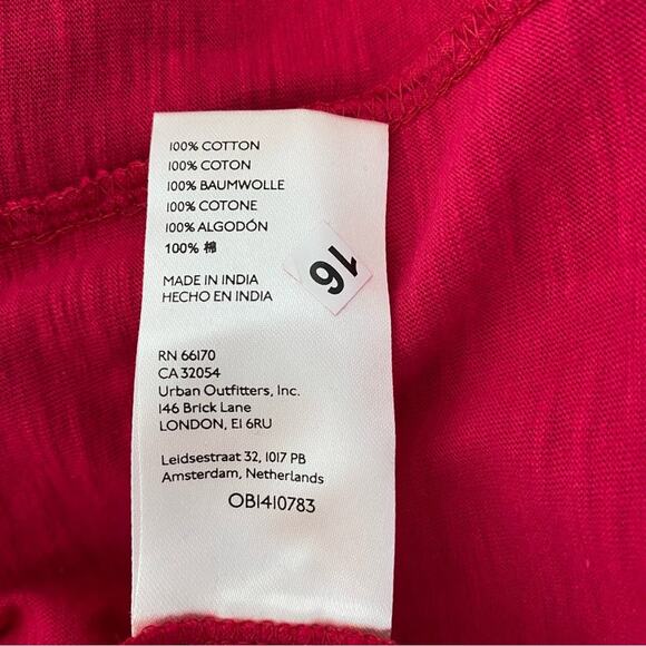 Anthropologie Ruffle Lace Collar V-Neck Pink Long Sleeve Top NWTs size XS - Picture 9 of 11